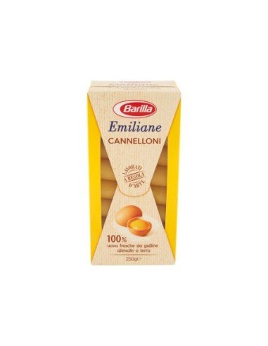 Barilla Emiliane Cannelloni Uovo - 250 gr - Spedizione gratuita consegnata in EUROPA e UK