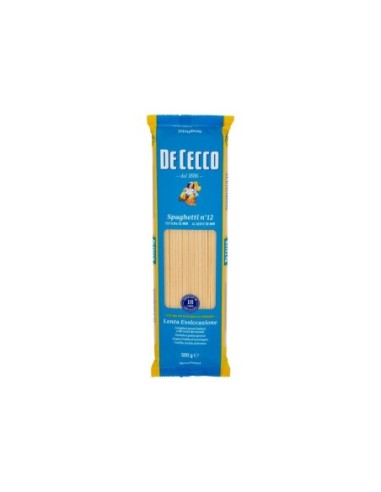 De Cecco 12 Spaghetti - 500 gr - Free shipping delivered to EUROPE and UK