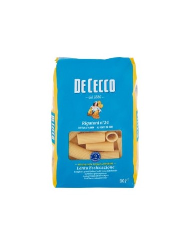 De Cecco 24 Rigatoni - 500 gr - Spedizione gratuita consegnata in EUROPA e UK