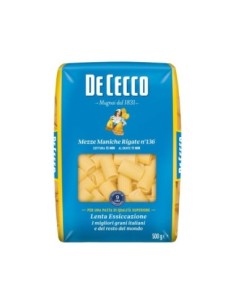 De Cecco 136 Mezze Maniche Rigate - 500 g - Livraison gratuite en EUROPE et au Royaume-Uni