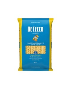 De Cecco 5 Fusilli Lunghi Bucati - 500 gr - Free shipping delivered to EUROPE and UK