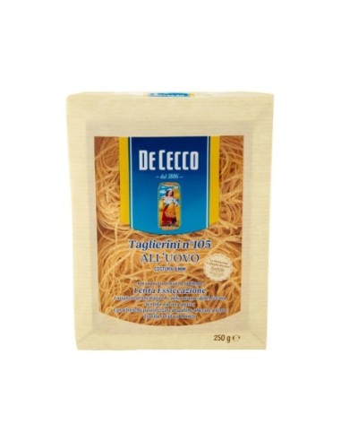 De Cecco 105 Taglierini - 250 gr - Free shipping delivered to EUROPE and UK