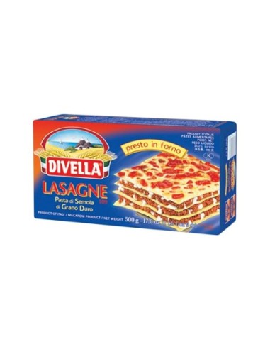 Divella 109 Lasagne - 500 gr - Free shipping delivered to EUROPE and UK