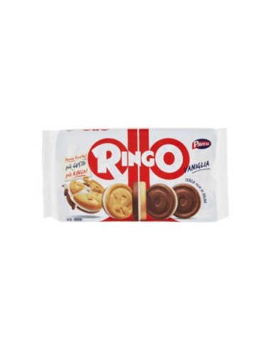 Pavesi Ringo Vanilla biscuits family size - 330 gr - Free shipping delivered to EUROPE and UK