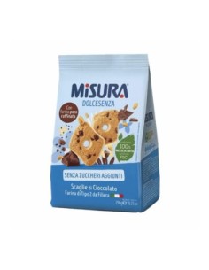 Misura Dolcesenza Biscotti con Scaglie Cioccolato - 290 gr - Spedizione gratuita consegnata in EUROPA e UK