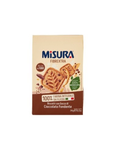 Misura Fibrextra met Chocoladedruppels - 290 g - Gratis verzending naar Europa en Groot-Brittannië