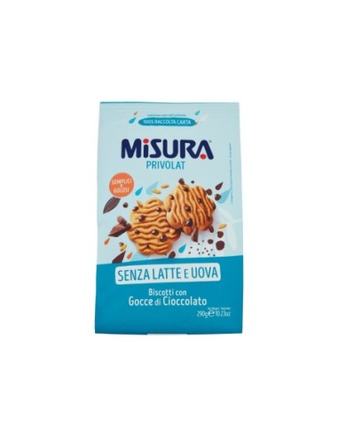 Misura Privolat Cookies with Chocolate Drops - 290 gr - Free shipping delivered to EUROPE and UK