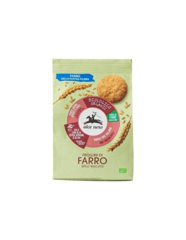 Alce Nero Organic Spelled Shortbread - 300 gr - Free shipping delivered to EUROPE and UK