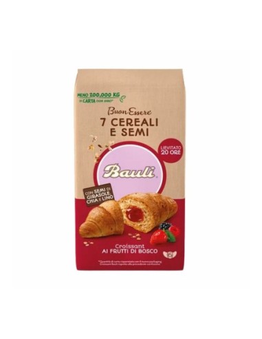 Bauli Il Croissant ai 7 Cereali Frutti di Bosco e Semi - 270 gr - Kostenloser Versand nach Europa und Großbritannien