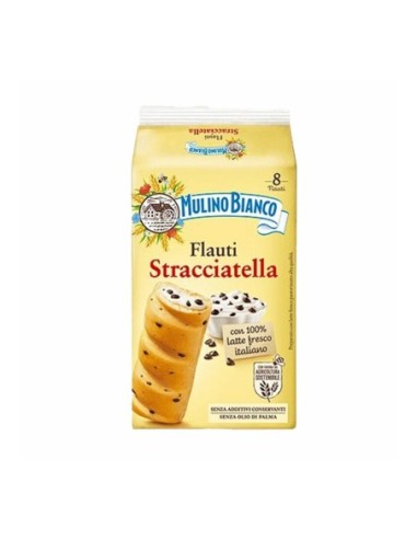 Mulino Bianco Flauti chocolate chip - 280 gr - Free shipping delivered to EUROPE and UK