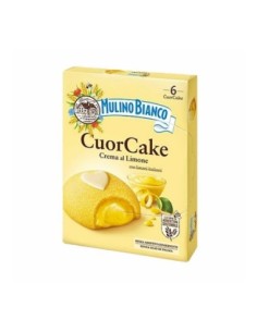 Mulino Bianco CuorCake Lemon 6pcs - 210 gr - Free shipping delivered to EUROPE and UK