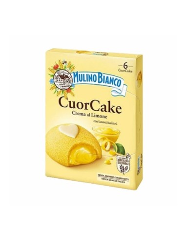 Mulino Bianco CuorCake Limone 6pz - 210 gr - Spedizione gratuita consegnata in EUROPA e UK