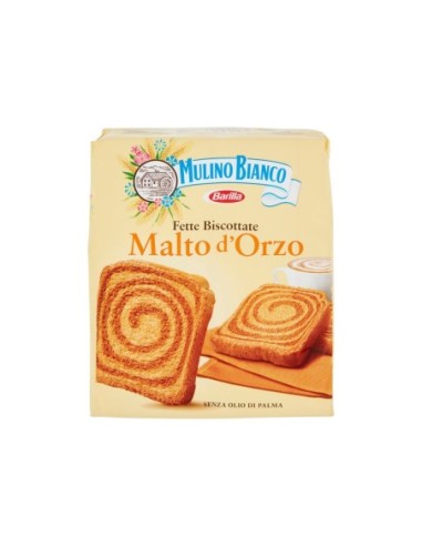 Mulino Bianco Barley Malt Rusks x 36 - 315 gr - Free shipping delivered to EUROPE and UK