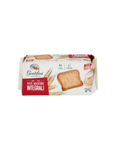 Gentilini Fette Biscottate Integrali - 175 gr - Free shipping delivered to EUROPE and UK