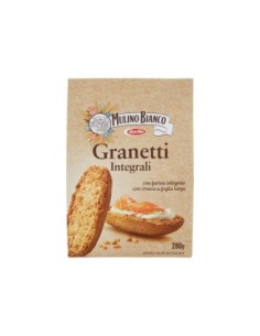 Mulino Bianco Granetti wholemeal - 280 gr - Free shipping delivered to EUROPE and UK