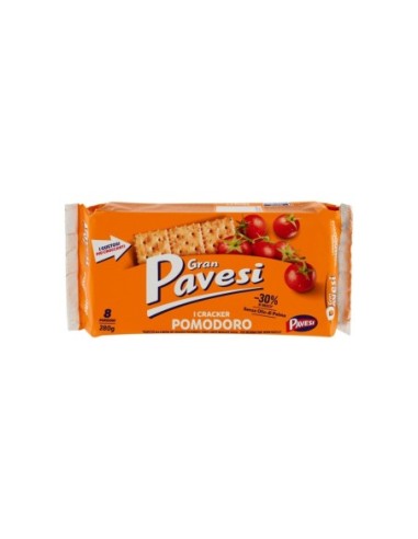 Gran Pavesi Cracker al Pomodoro - 280 gr - Spedizione gratuita consegnata in EUROPA e UK