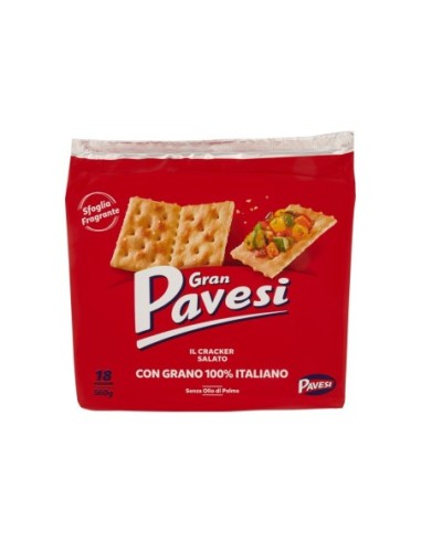 Gran Pavesi Crackers Salati - 560 g - Livraison gratuite en EUROPE et au Royaume-Uni