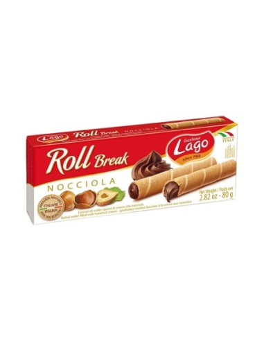 Elledi Roll Break Nocciola - 80 gr - Free shipping delivered to EUROPE and UK