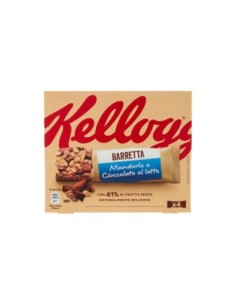 Kellogg's Barre Amandes et Chocolat - 4 x 32 gr - Livraison gratuite en EUROPE et au Royaume-Uni