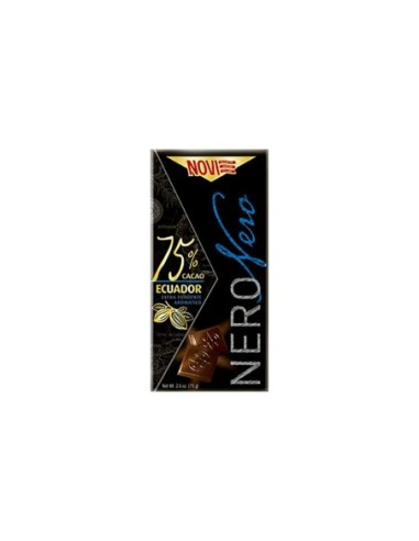 Novi Nero Ecuador 75% - 75 gr - Free shipping delivered to EUROPE and UK