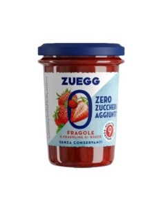 Zuegg 100% Aardbeienjam zonder suiker - 220 gr - Gratis verzending naar Europa en Groot-Brittannië