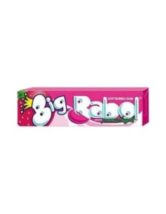 Big Babol Mega Aardbeiencrème - 37 gr - Gratis verzending naar Europa en Groot-Brittannië