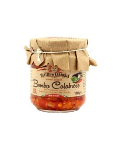 Delizie di Calabria Bomba Calabrese - 180 gr - Free shipping delivered to EUROPE and UK