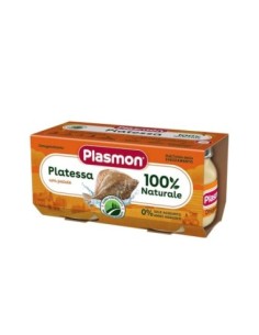 Plasmon Homogenised Plaice with Potatoes 6 Months - 2 x 80 gr - Free shipping delivered to EUROPE and UK