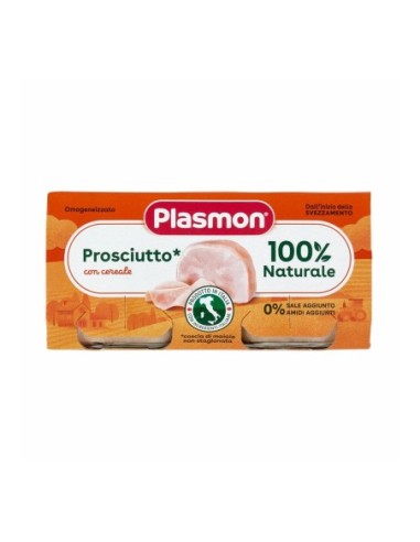 Plasmon Gehomogeniseerde Ham 6 Maanden - 2 x 80 gr - Gratis verzending naar Europa en Groot-Brittannië