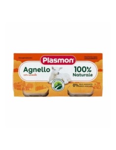 Plasmon Homogenised Lamb 4 Mo. - 2 x 80 gr - Free shipping delivered to EUROPE and UK