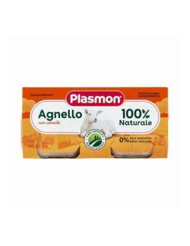 Plasmon Agneau Petit pot 4 Mois - 2 x 80 gr - Livraison gratuite en EUROPE et au Royaume-Uni