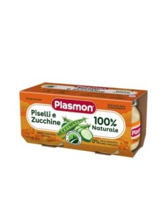 Plasmon Babynahrung Erbsen und Zucchini 6 Monate – 2 x 80 g - Kostenloser Versand nach Europa und Großbritannien