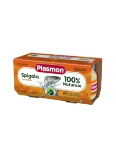 Plasmon Homogenised Sea Bass With Potatoes 6 Months - 2 x 80 gr - Free shipping delivered to EUROPE and UK