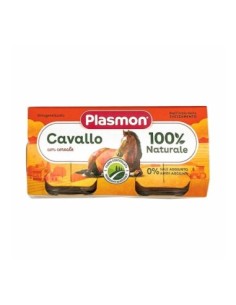 Plasmon Omogeneizzato di Cavallo 6 Mesi - 2 x 80 gr - Spedizione gratuita consegnata in EUROPA e UK