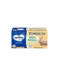 Mellin Babyvoeding Konijn 4 Maanden - 2 x 80 gr - Gratis verzending naar Europa en Groot-Brittannië