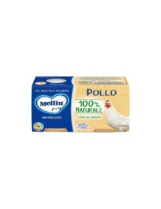 Mellin Omogeneizzato Pollo 4 Mesi - 2 x 80 gr - Free shipping delivered to EUROPE and UK