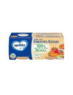 Mellin Primo Sugo Pomodoro e Verdure - 2 x 80 gr - Spedizione gratuita consegnata in EUROPA e UK