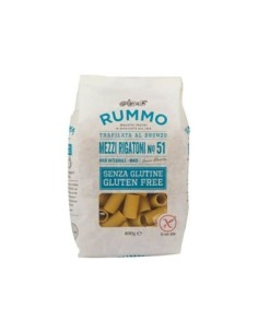 Rummo 51 Mezzi Rigatoni Glutenfrei - 400 gr - Kostenloser Versand nach Europa und Großbritannien