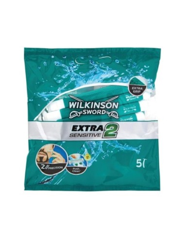 Wilkinson Extra 2 Gevoelig - 5 st. - Gratis verzending naar Europa en Groot-Brittannië