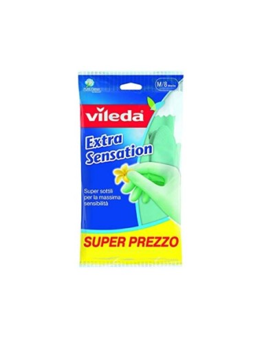 Vileda Extra Sensation Gloves Size M - Free shipping delivered to EUROPE and UK