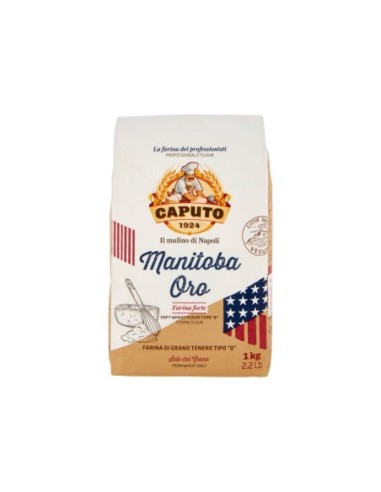 Caputo Meel Manitoba Oro Tipo 0 - 1 Kg - Gratis verzending naar Europa en Groot-Brittannië