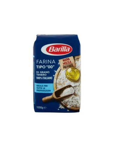 Barilla Farina di Grano Tenero 00 - 1Kg - Spedizione gratuita consegnata in EUROPA e UK