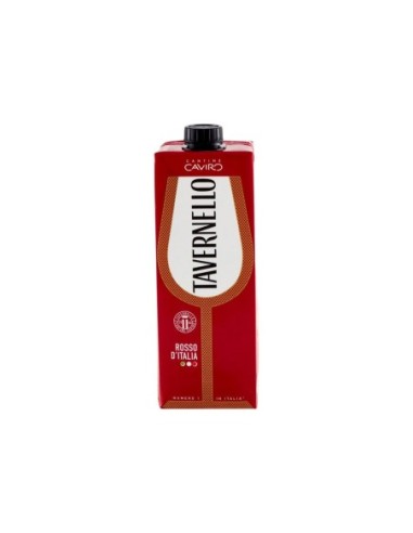 Tavernello Vino Rosso Brik - 1 L - Free shipping delivered to EUROPE and UK