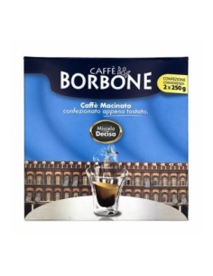 Borbone Caffe Macinato Decisa - 2 x 250 gr - Spedizione gratuita consegnata in EUROPA e UK