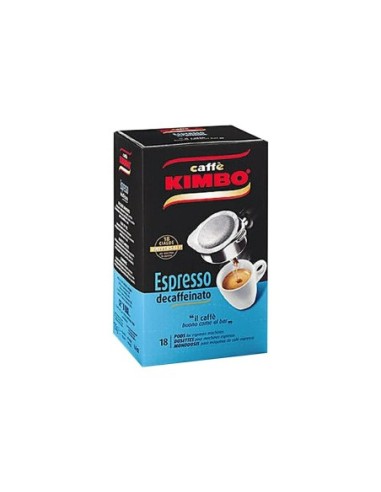 Kimbo Caffe Espresso Decaffeinato - 15 Cialde - Free shipping delivered to EUROPE and UK