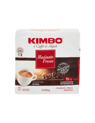 Kimbo Caffe Macinato Fresco - 2 x 250 gr - Free shipping delivered to EUROPE and UK