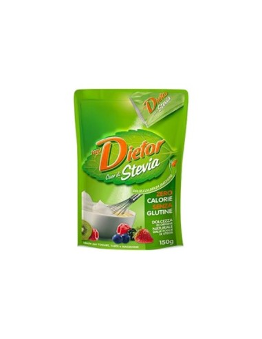 Dietor Cuor Di Stevia Dolcificante Naturale - 150 gr - Spedizione gratuita consegnata in EUROPA e UK