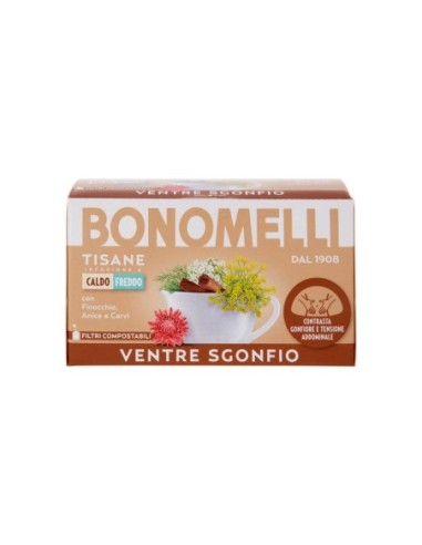 Bonomelli Flat Belly Herbal Tea - 16 Filters - Free shipping delivered to EUROPE and UK