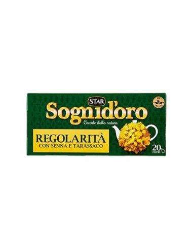 Sogni d'Oro Regularity Herbal Tea - 20 Filters - Free shipping delivered to EUROPE and UK