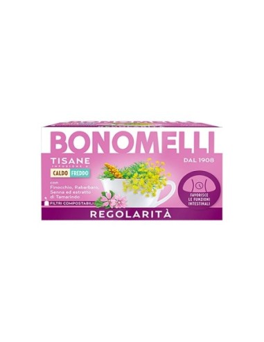 Bonomelli Regularity Herbal Tea - 16 Filters - Free shipping delivered to EUROPE and UK